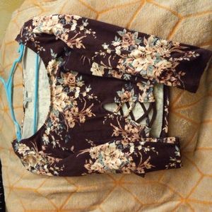Floral crop top